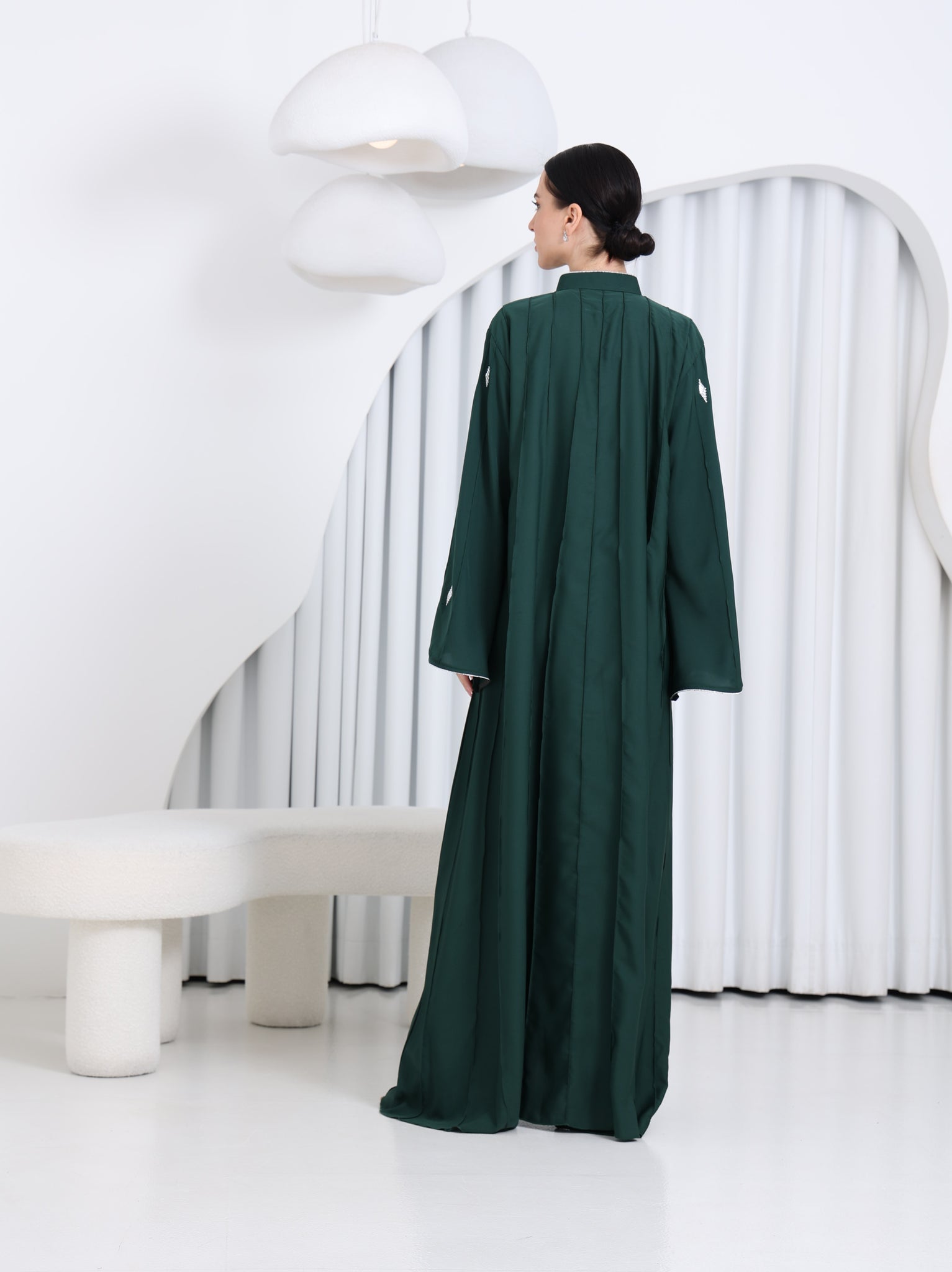 Abaya Hanan vert foncé