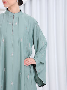 Abaya Hanan vert d’eau