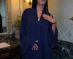 Abaya Faouzia bleu nuit